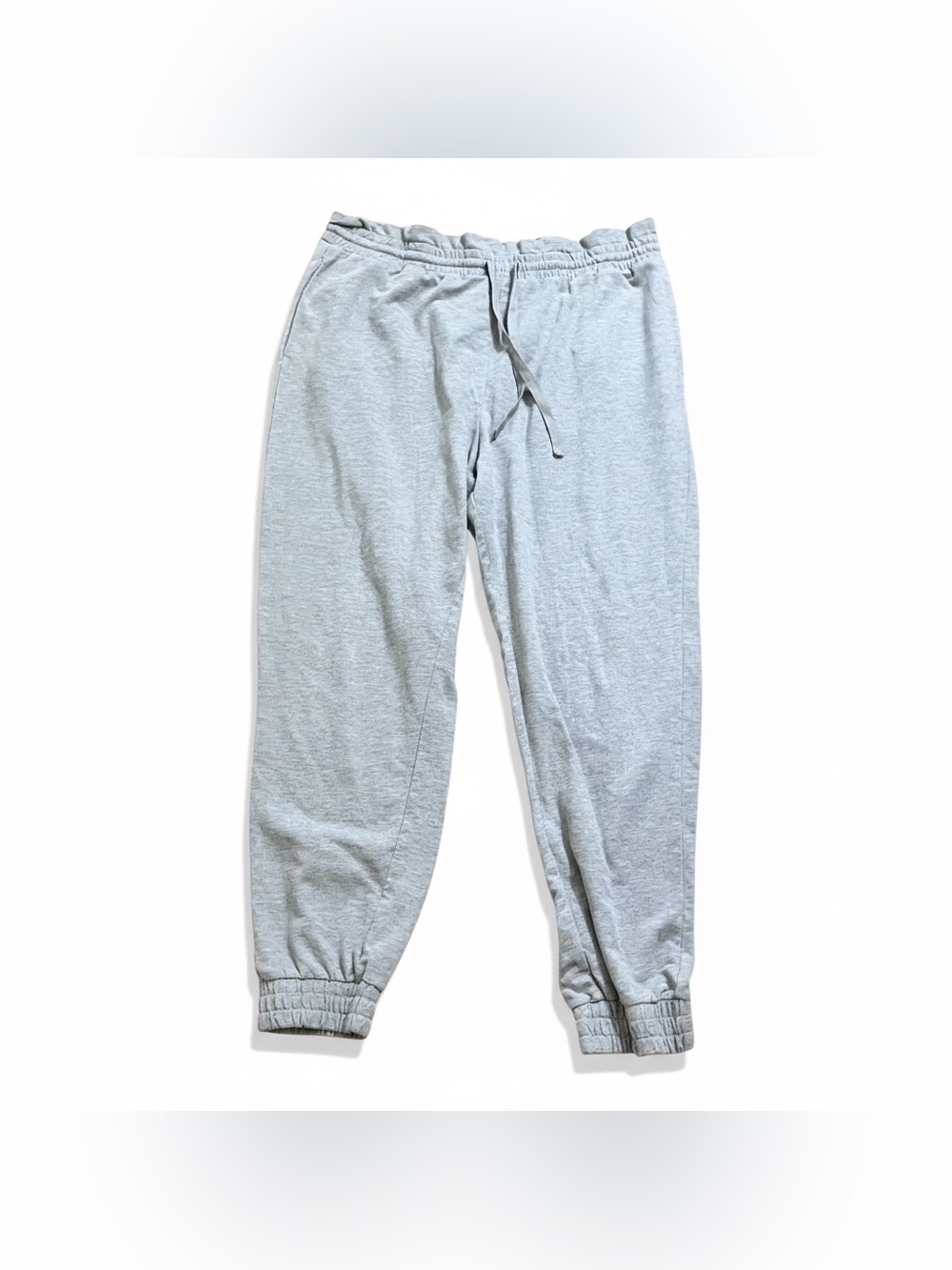 No Boundaries Junior XXL 19 Gray Jogger Sweatpants Ruffle Waist